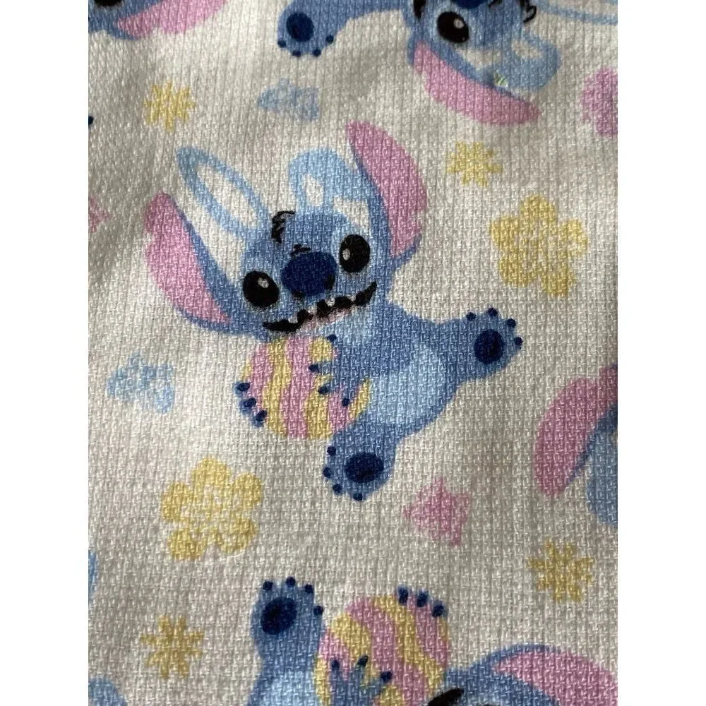 2 Pack Disney Stitch Hand Kitchen Towels Easter Eggs Spring 16 X 26” NEW‎